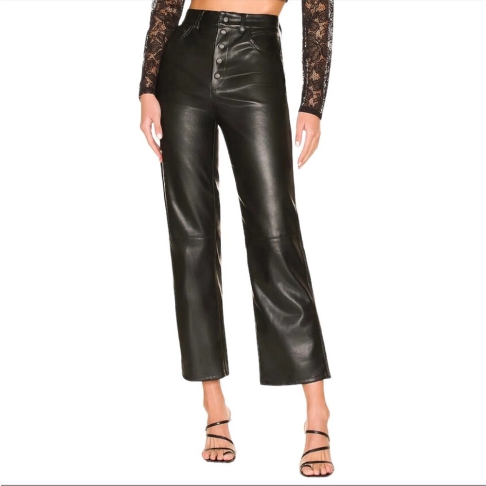BlankNYC Faux Leather Straight Leg Pant in Nowhere Road Size 26
